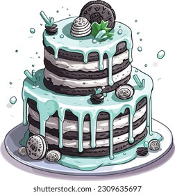 Vector Cakes and Sweets,Cartoon Cake, illustration
