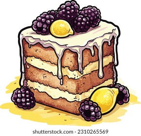 Vector Cakes and Sweets,Cartoon Cake, illustration