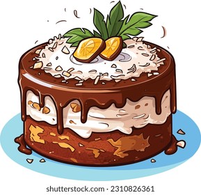 Vector Cakes and Sweets,Cartoon Cake, illustration