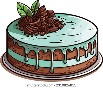 Vector Cakes and Sweets,Cartoon Cake, illustration