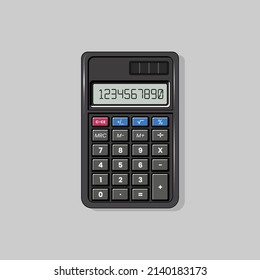 Vector of calculator flat design