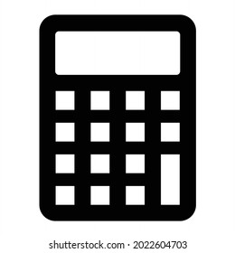 Vector Calculator Glyph Icon Design
