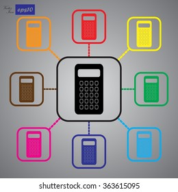 Vector calculator icon