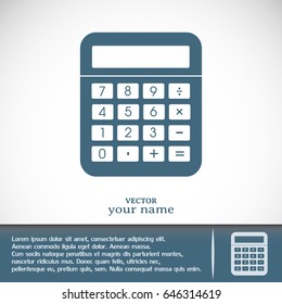 vector calculator icon 