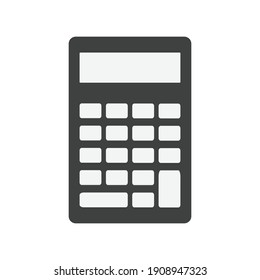 Vector calculator icon. Gadget image. Simple thin line icon for websites, web design, mobile app, infographics.