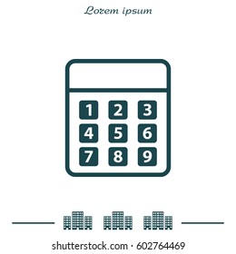 vector calculator icon. vector illustration