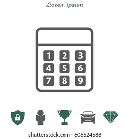 vector calculator icon. vector illustration