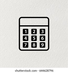 vector calculator icon. vector illustration