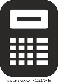  Vector calculator icon isolated
