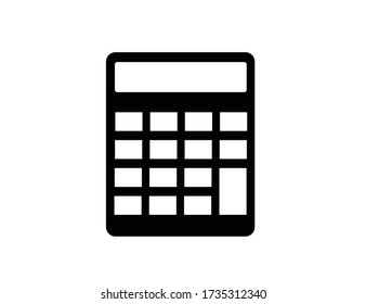 Vector - Icono vector de calculadora aislado en fondo blanco, concepto del logotipo de la calculadora 