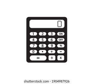 Vector - Calculator vector icon isolated on white background, Calculator logo concept