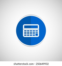 Vector Calculator Icon website isolated displa, mathematics