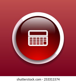 Vector Calculator Icon website isolated display, mathematics