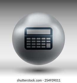Vector Calculator Icon website isolated displa, mathematics