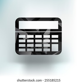 Vector Calculator Icon website isolated displa, mathematics