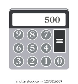 vector calculator icon-math vector-accounting symbol-finance illustration-keyboard sign