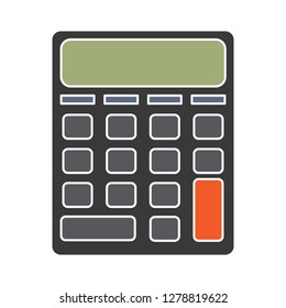 vector calculator icon-math vector-accounting symbol-finance illustration-keyboard sign