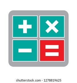 vector calculator icon-math vector-accounting symbol-finance illustration-keyboard sign