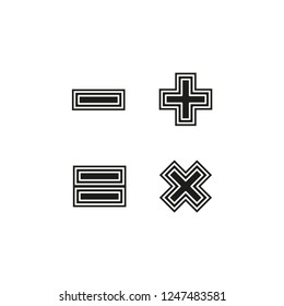 vector Calculator illustration isolated - mathematics symbol, office icon