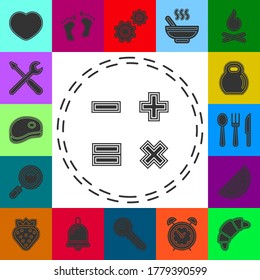 vector Calculator illustration isolated - mathematics symbol, office icon. Flat pictogram - simple icon