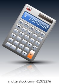 Vector calculator on dark background