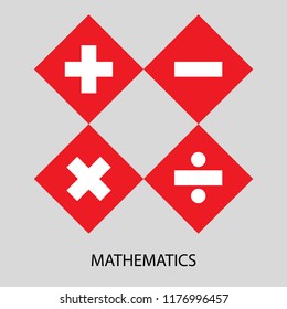 Vector Calculator symbol - Calculator icon, mathematics illustration sign isolated,