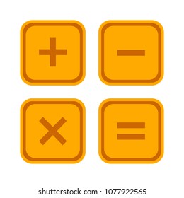 Vector Calculator Symbol - Mathematics Illustration Sign Isolated