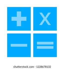 vector Calculator symbol - mathematics illustration sign isolated, Calculator icon