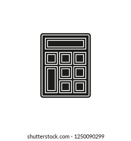 vector Calculator symbol - mathematics illustration sign isolated