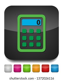 vector Calculator symbol - mathematics illustration sign isolated, Calculator icon