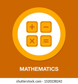 Vector Calculator Symbol - Mathematics Illustration Sign Isolated