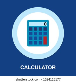 vector Calculator symbol - mathematics illustration sign isolated, Calculator icon