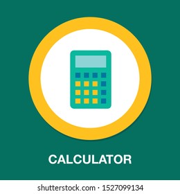 vector Calculator symbol - mathematics illustration sign isolated, Calculator icon