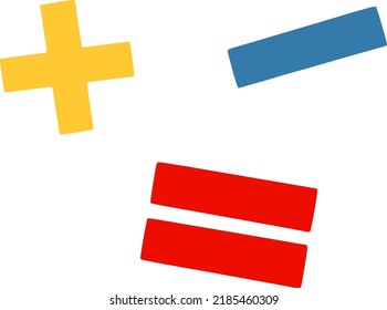 Vector Calculator symbol - mathematics illustration sign isolated, Calculator icon