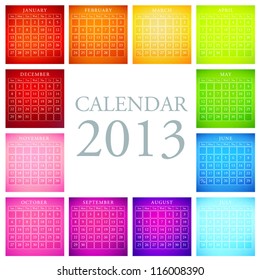 Vector calendar 2013