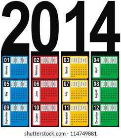 VECTOR - Calendar 2014