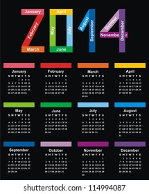 VECTOR - Calendar 2014