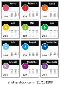 VECTOR - Calendar 2014