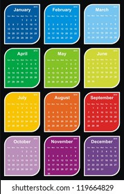 VECTOR - Calendar 2014