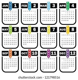 VECTOR - Calendar 2014