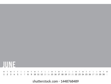 Vector of Calendar 2020 year with 12 month calendar with modern style. Template for place your photo