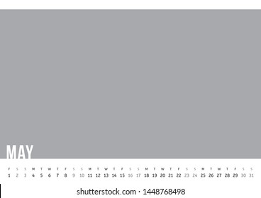Vector of Calendar 2020 year with 12 month calendar with modern style. Template for place your photo