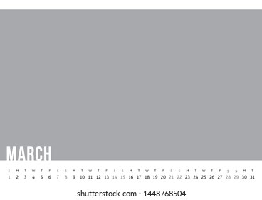 Vector of Calendar 2020 year with 12 month calendar with modern style. Template for place your photo