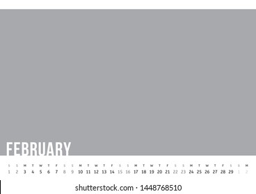Vector of Calendar 2020 year with 12 month calendar with modern style. Template for place your photo