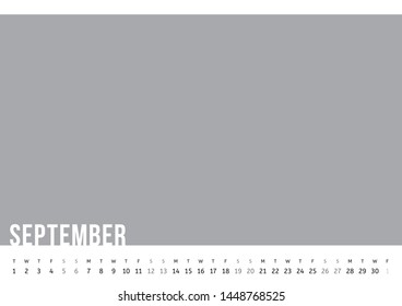 Vector of Calendar 2020 year with 12 month calendar with modern style. Template for place your photo