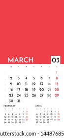 Vector of Calendar 2020 year with 12 month calendar with modern style. Template for place your photo