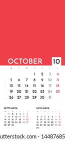 Vector of Calendar 2020 year with 12 month calendar with modern style. Template for place your photo