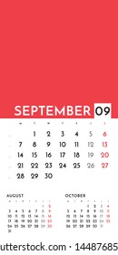 Vector of Calendar 2020 year with 12 month calendar with modern style. Template for place your photo