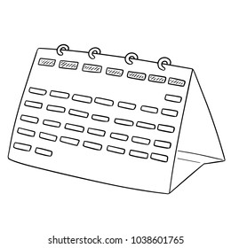 vector of calendar