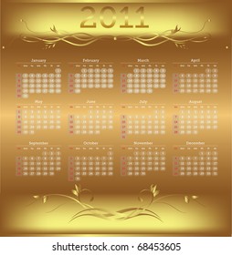 Vector calendar